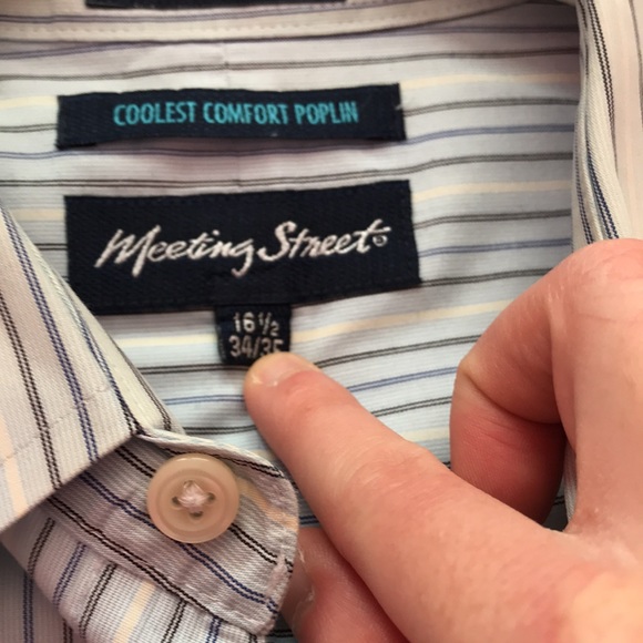 Meeting Street striped button down dress shirt - Picture 6 of 6